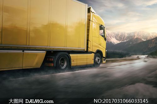 从事货物运输的大卡车摄影高清图片